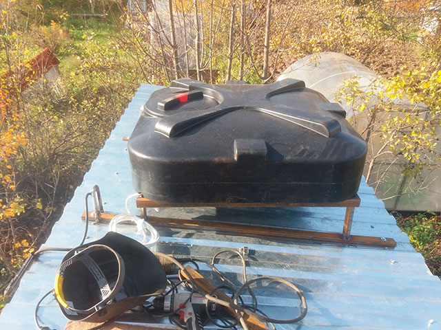 Хозблок 5х1,5 м с верандой