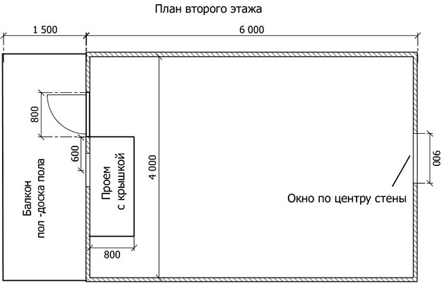 Дачный дом 6х6 с верандой и балконом 2 этажа в Перми
