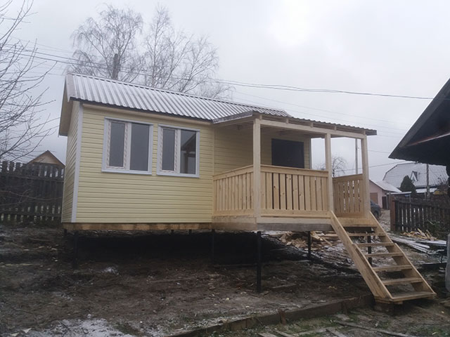 Дом 6х3 с верандой в Перми