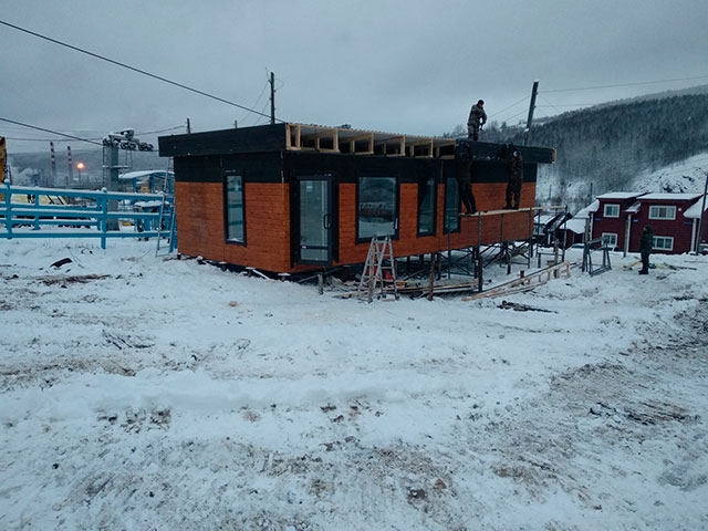 Модульное здание 5х12 из 4 модулей для спортивных инструкторов